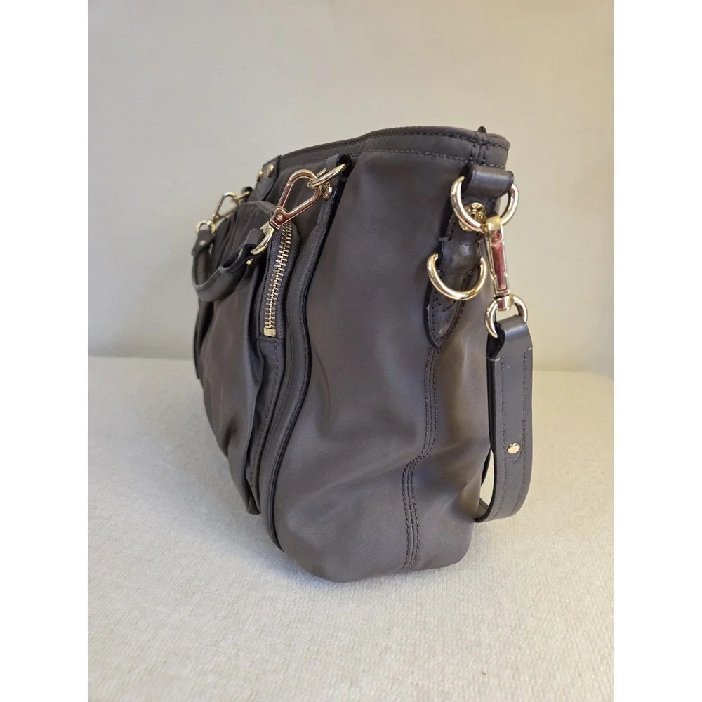 MZ Wallace Taupe Small Nikki Bedford Satchel Tote‎ Hand Bag